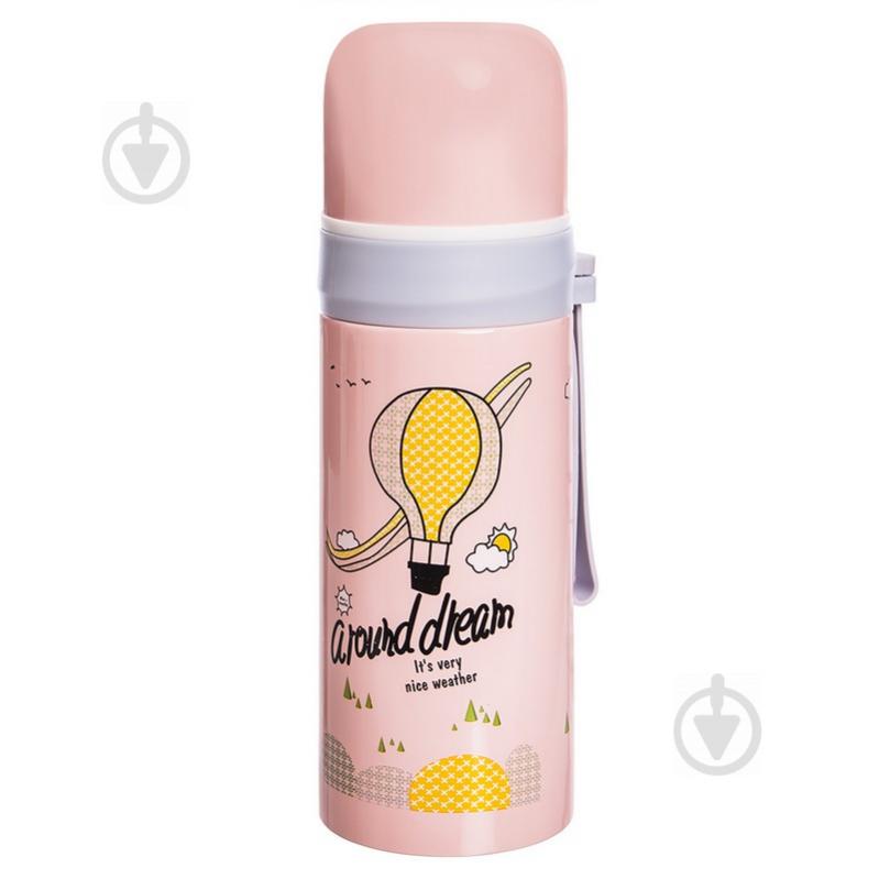 Термос стальной Zelart 350ml A round dream 2363 Розовый