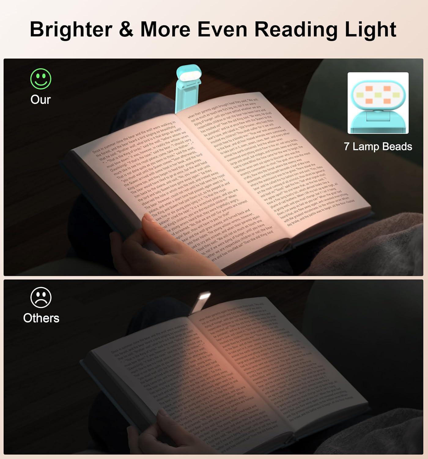 Настільна лампа для читання акумуляторна Gritin LED Book Light Blue 500 mAh до 80 годин роботи (G1313) - фото 3 Настільна лампа для читання акумуляторна Gritin LED Book Light Blue 500 mAh до 80 годин роботи (G1313) - фото 3