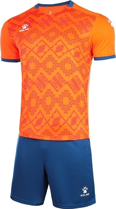 Комплект футбольной формы KELME ARGO XL Оранжево-синий (8151ZB1006.9907)