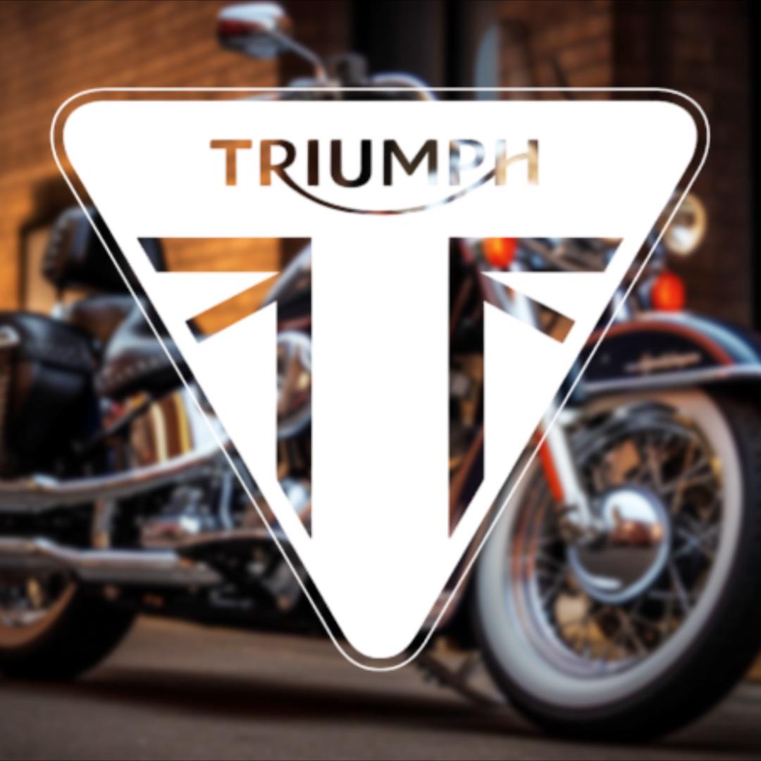 ᐉ Наклейка Логотип Triumph на авто/мото на скло/кузов 25 см • Краща ...
