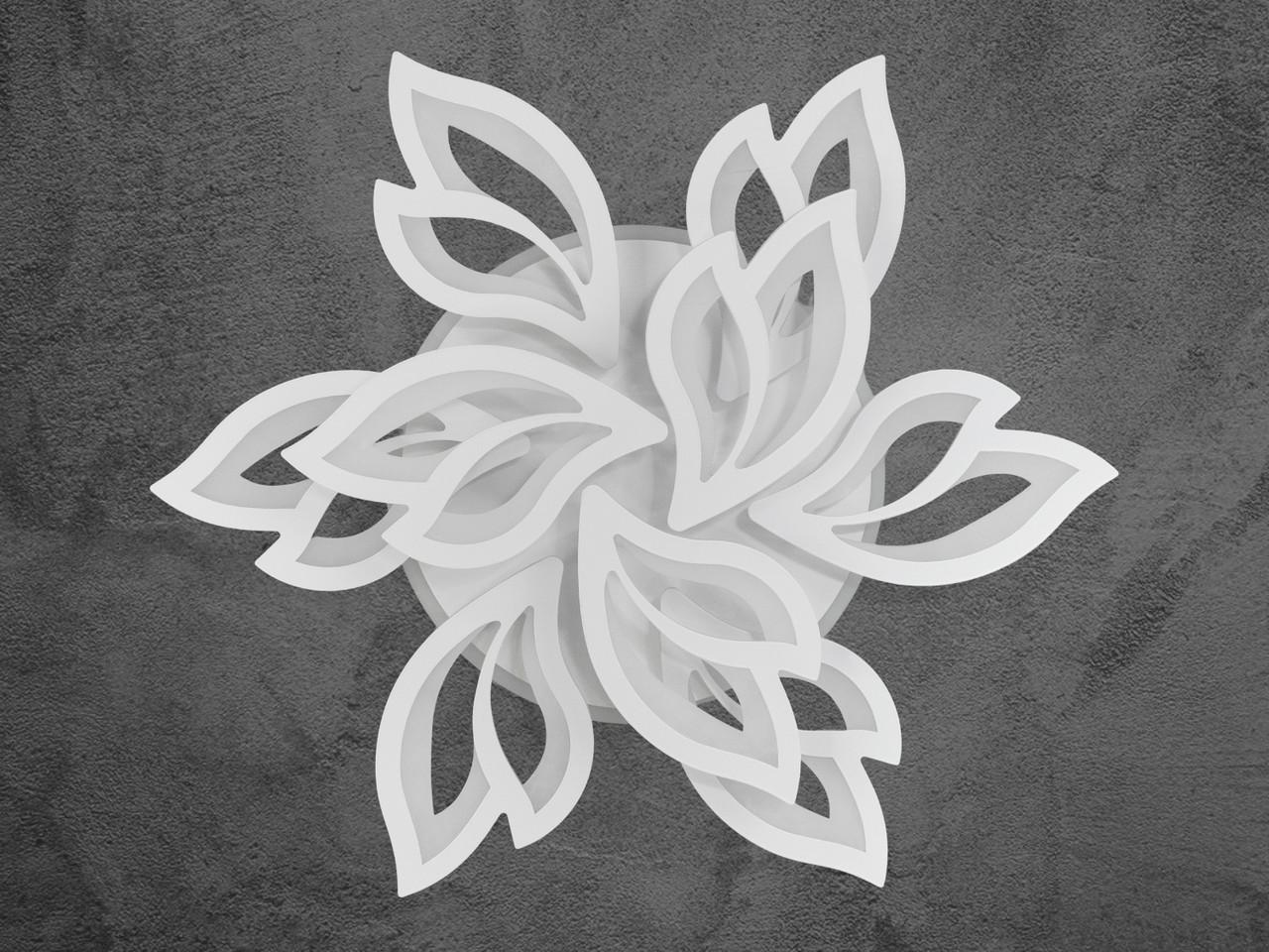 Люстра LED в гостиную с пультом 8165-6+3WH-LS 140 W на 20 м2 Белый (2437060107) - фото 7