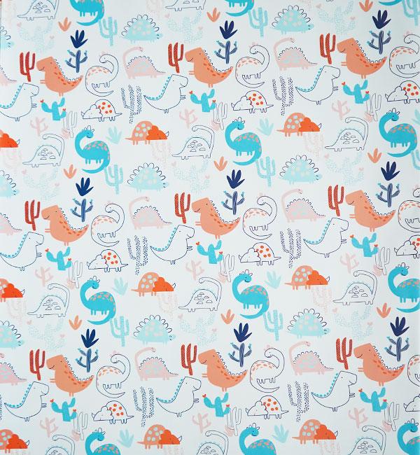 Подарочная бумага для упаковки Дино 5 шт. (414996)