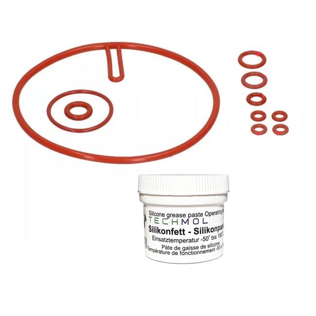 Комплект прокладок термоблоку кавомашини Saeco Magic/Royal/Incanto/Stratos зі змащенням Techmol NSF (1507416965)