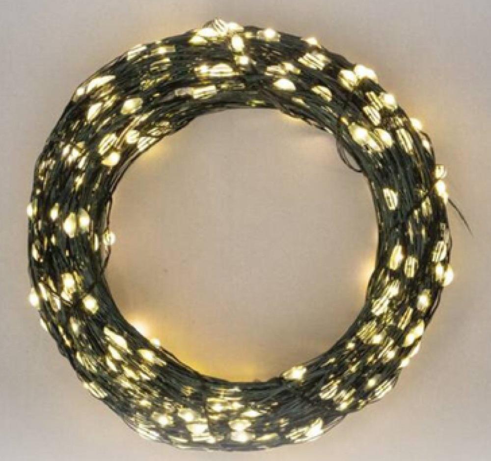 Гірлянда Роса USB з пультом д/в Тепле світло 30 м/ 300 діодів/Зелений (ROS30/300) - фото 2