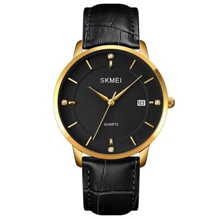 Наручные часы Skmei 1801LGDBK Gold/Black Leather