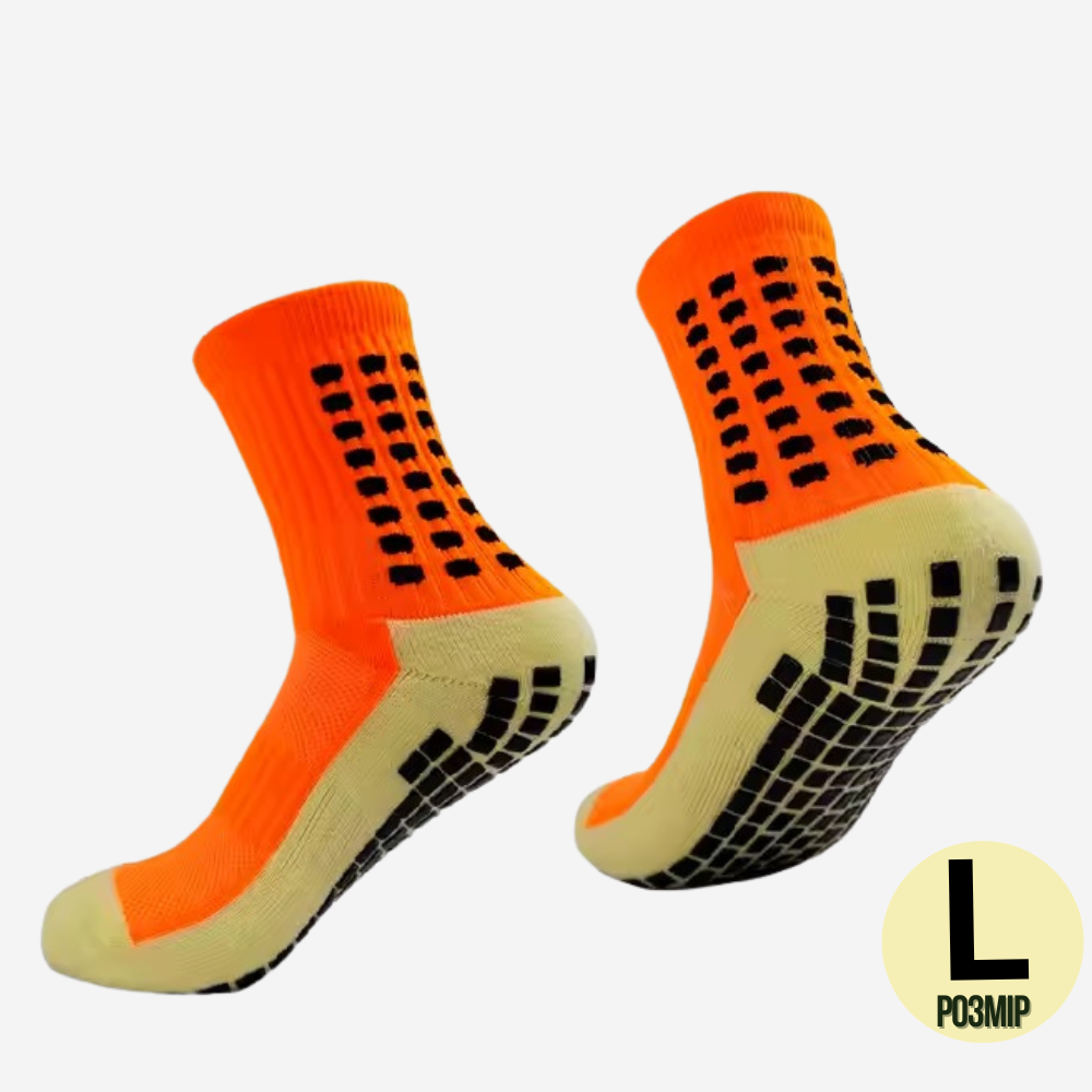 Шкарпетки спортивні з антиковзким покриттям L Помаранчевий (2556957278) - фото 5