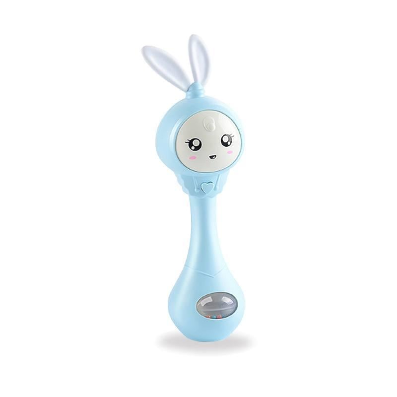 Интерактивная музыкальная погремушка Baby Molar Rattle YL 5505 прорезыватель для зубов Зайка Голубой (1720291982)