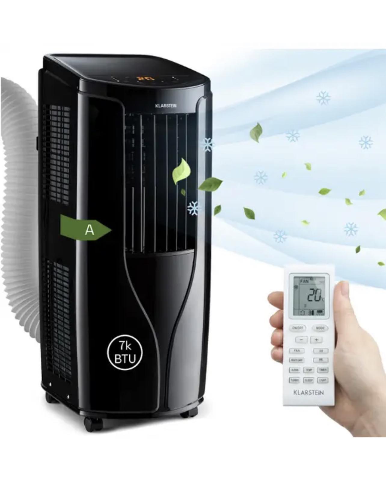 Кондиціонер мобільний KLARSTEIN New Breeze 7 7000 БТЕ 2,1 кВт Чорний (10040152) - фото 7 Кондиціонер мобільний KLARSTEIN New Breeze 7 7000 БТЕ 2,1 кВт Чорний (10040152) - фото 7