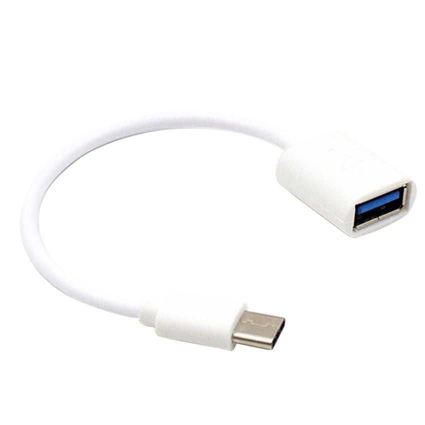 Кабель OTG Type-C 3.1 на USB White