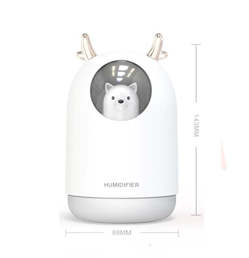 Зволожувач повітря USB Aroma Humidifier M106 з LED-підсвічуванням на 7 кольорів Білий (1138) - фото 8