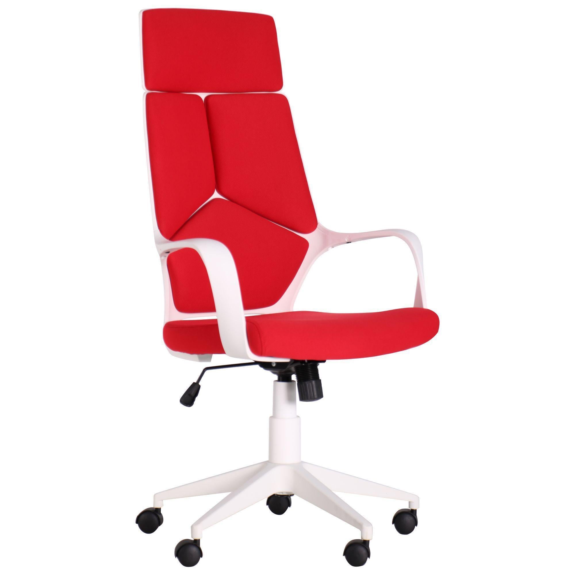 Офисное кресло AMF Urban HB White для кабинета/офиса пластик/текстиль 1160+100х640х620 мм Белый/Красный