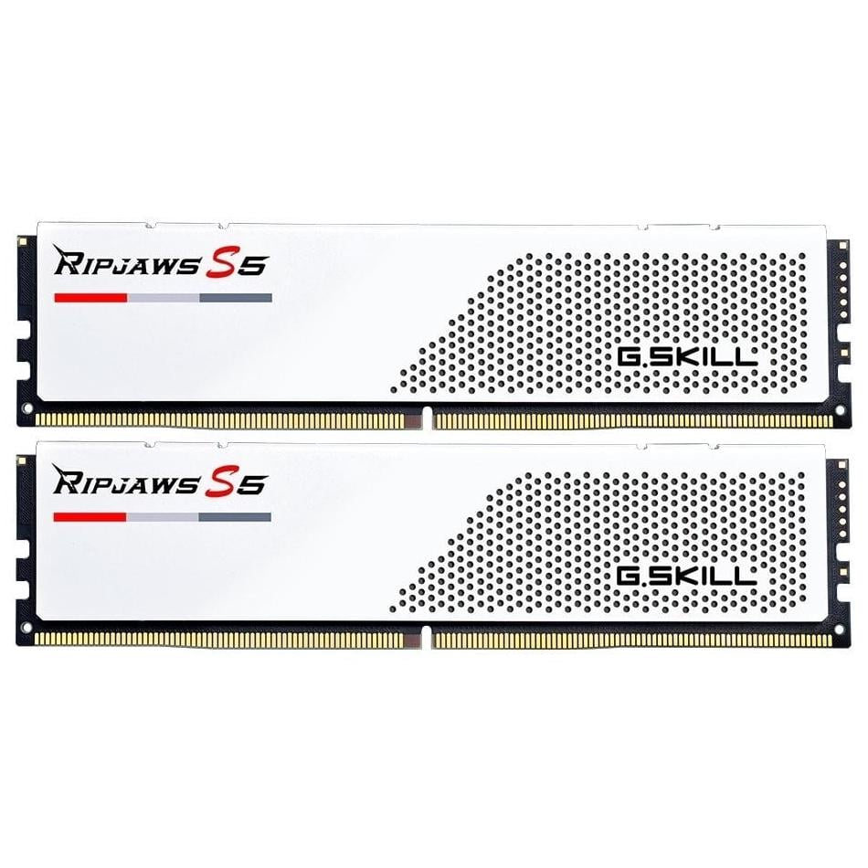 Оперативная память G.Skill Ripjaws S5 32 Гб Kit DDR5 6000 MHz CL32 White (F5-6000J3238F16GX2-RS5W)