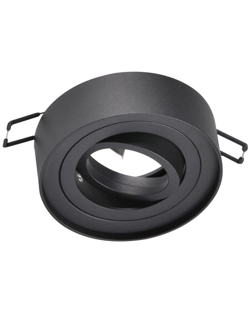 Точечный светильник Goldlux 320063 Gaja GU5.3 1x12W IP20 BK (047503)