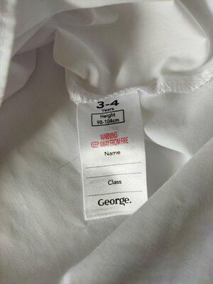 Сорочка з коротким рукавом George 98-104/110-116 см Білий - фото 2