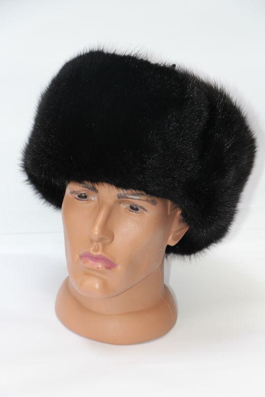 Шапка мужская натуральная из меха ондатры (28953)