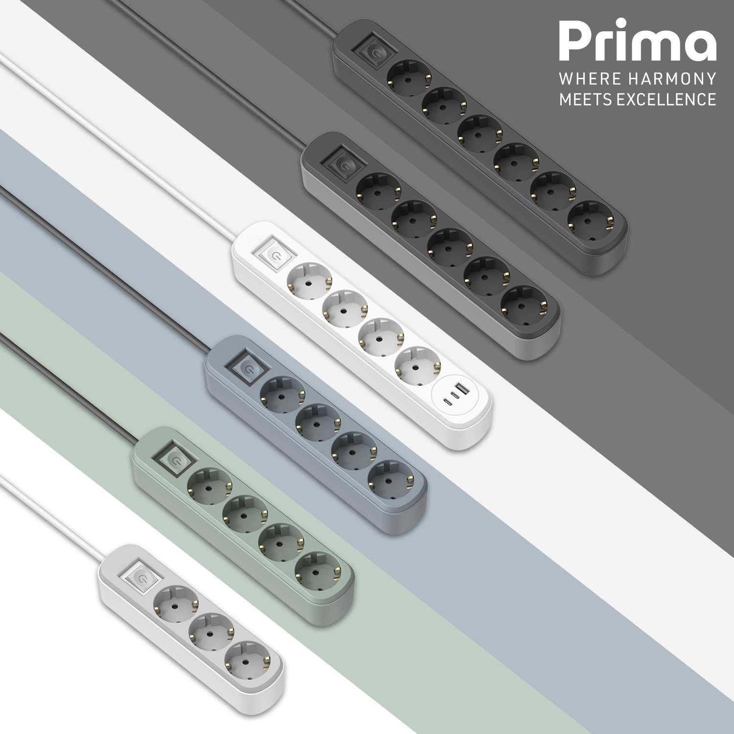 Удлинитель бытовой Electraline 4 розетки 1,5м 16A с кнопкой Лазурное озеро - фото 4