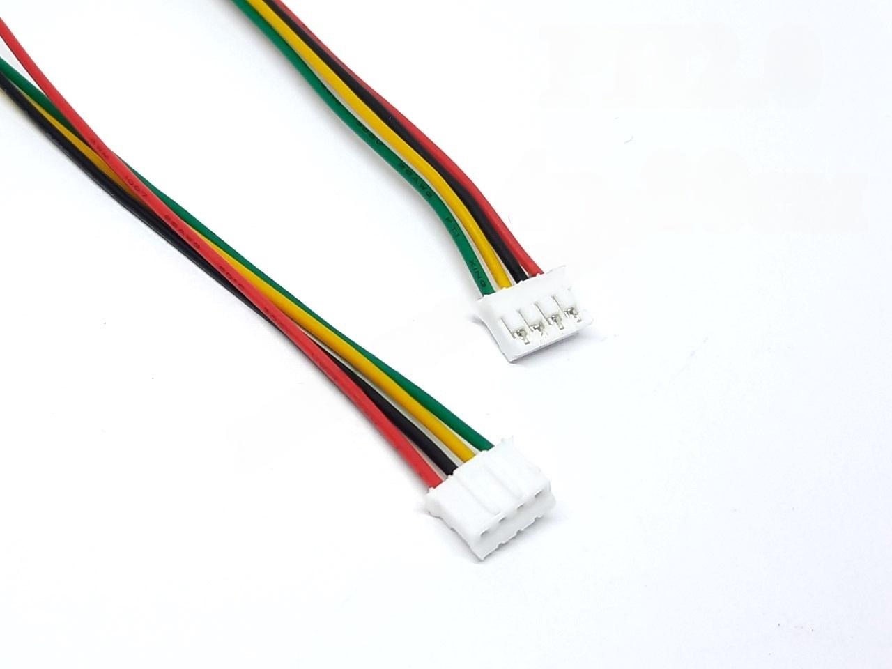 Кабель с разъемами JST PH 2,0 мм Female 4pin двухсторонний для FPV полетных контроллеров 10 см (00-00027540)