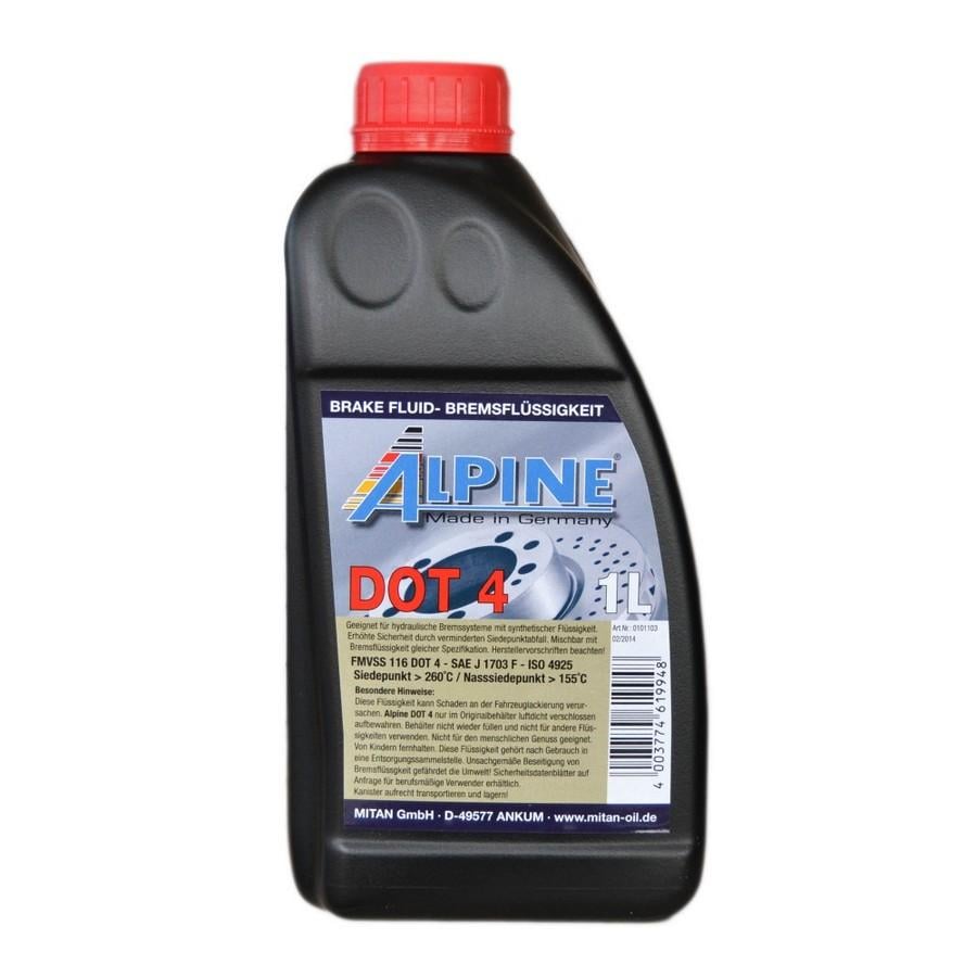 Гальмівна рідина Alpine Brake Fluid DOT 4 1 л (23503)