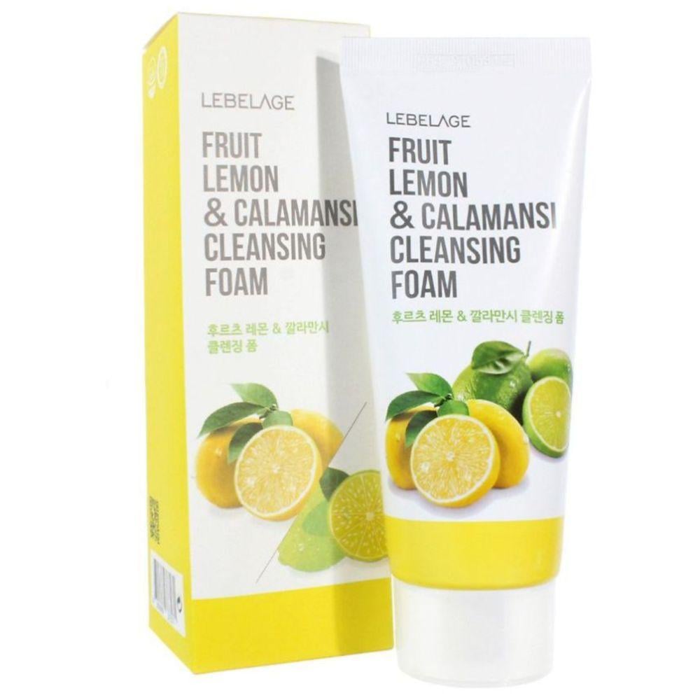 Пінка для вмивання Lebelage Fruit Lemon&Calamansi Cleansing Foam з лимоном та каламансі 100 мл (8809689373571)