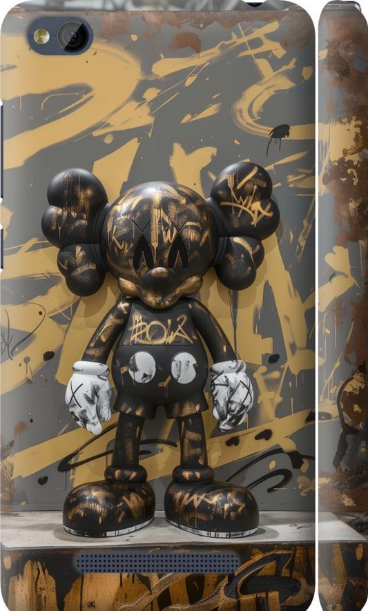Чехол на Xiaomi RedMi 4A Bronze kaws (6097m-631-42517)