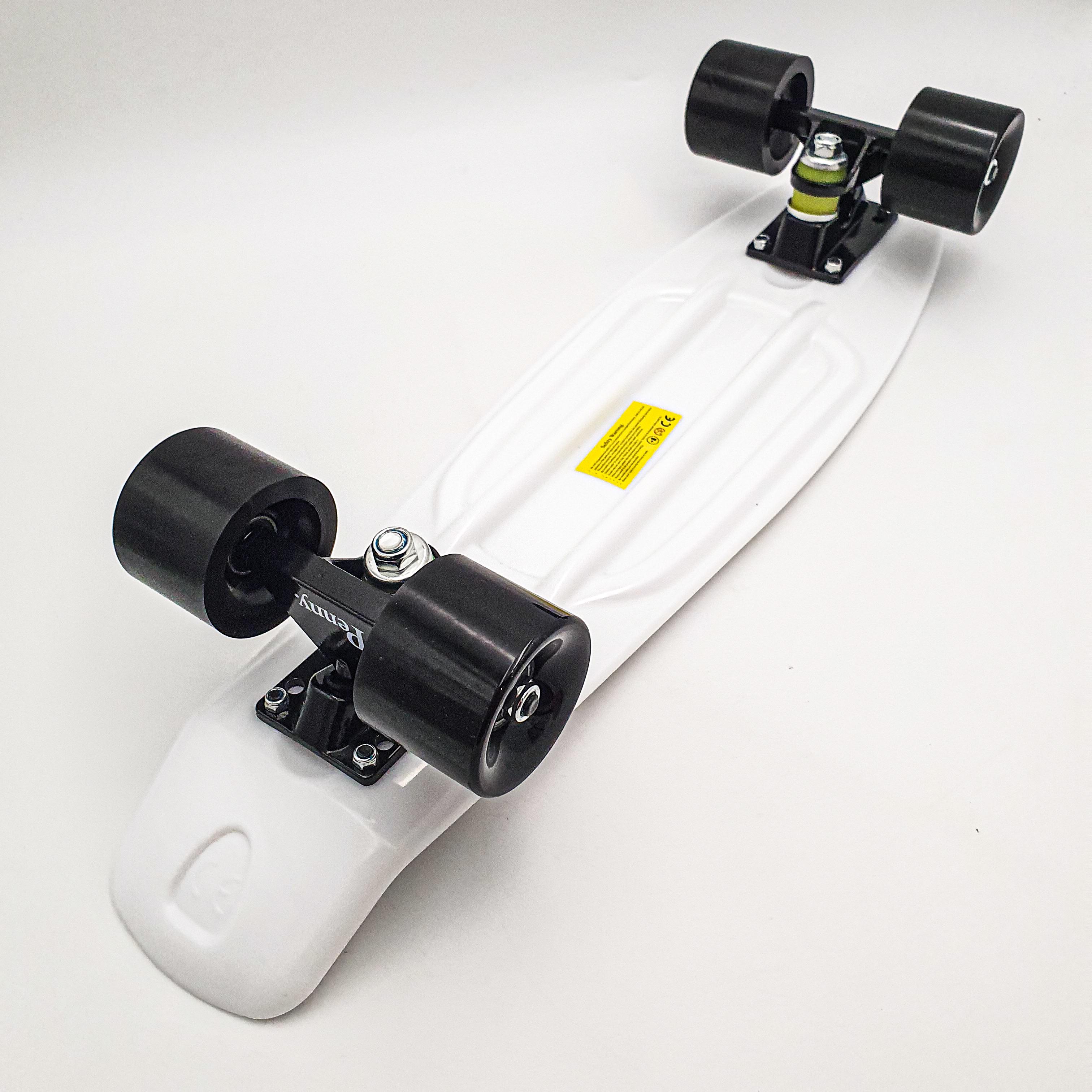 Пенниборд Penny Board Pastel Series 55х15 см с матовыми колесами Белый (1db8e1af) - фото 5