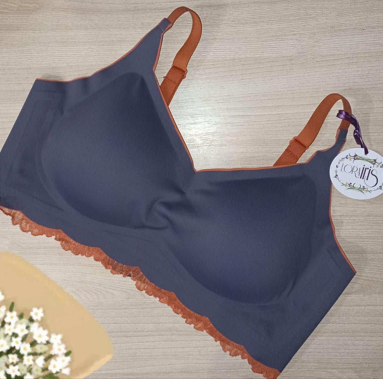 Бюстгальтер-топ женский бесшовный Lora Iris 8017k L Серый (12401782)