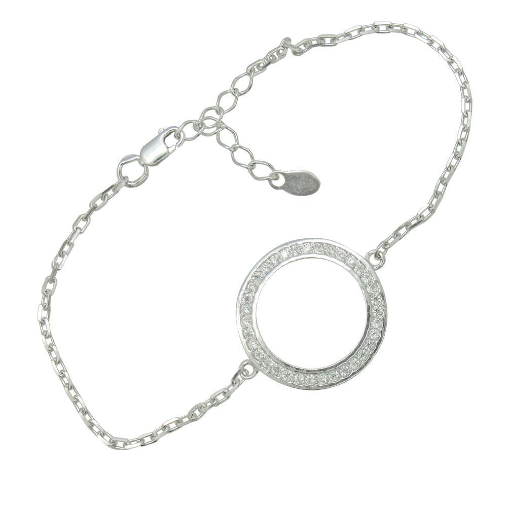 Срібний браслет з фіанітами Захоплення