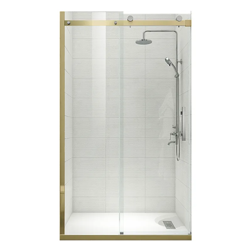 Душевая дверь в нишу KOER SR SD01-120x200-TR-12 прозрачное стекло Easy Clean 8 мм Золотой матовый (KR5377) Душевая дверь в нишу KOER SR SD01-120x200-TR-12 прозрачное стекло Easy Clean 8 мм Золотой матовый (KR5377)