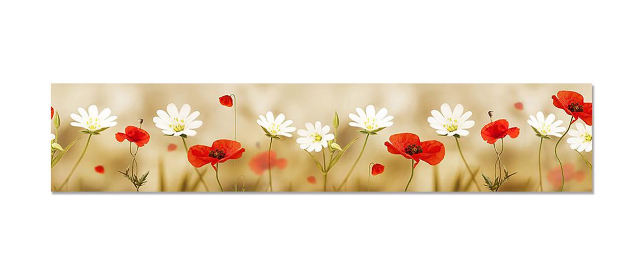 Наклейка виниловая на кухню Zatarga Маки и Ромашки 600х3000 мм (1274514164) Наклейка виниловая на кухню Zatarga Маки и Ромашки 600х3000 мм (1274514164)