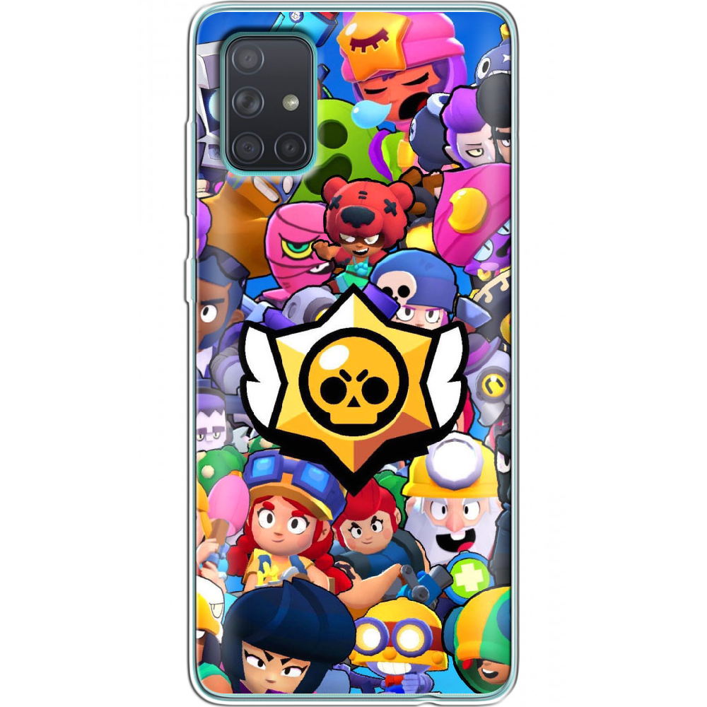 Чехол BoxFace Samsung A715 Galaxy A71 Brawl Stars Прозрачный силикон (38850-up2389-38850) - фото 1