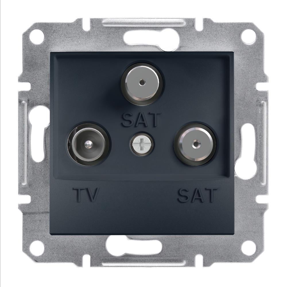 Розетка Schneider Electric Asfora TV-SAT-SAT конечная 1 dB Антрацит (EPH3600171) Розетка Schneider Electric Asfora TV-SAT-SAT конечная 1 dB Антрацит (EPH3600171)