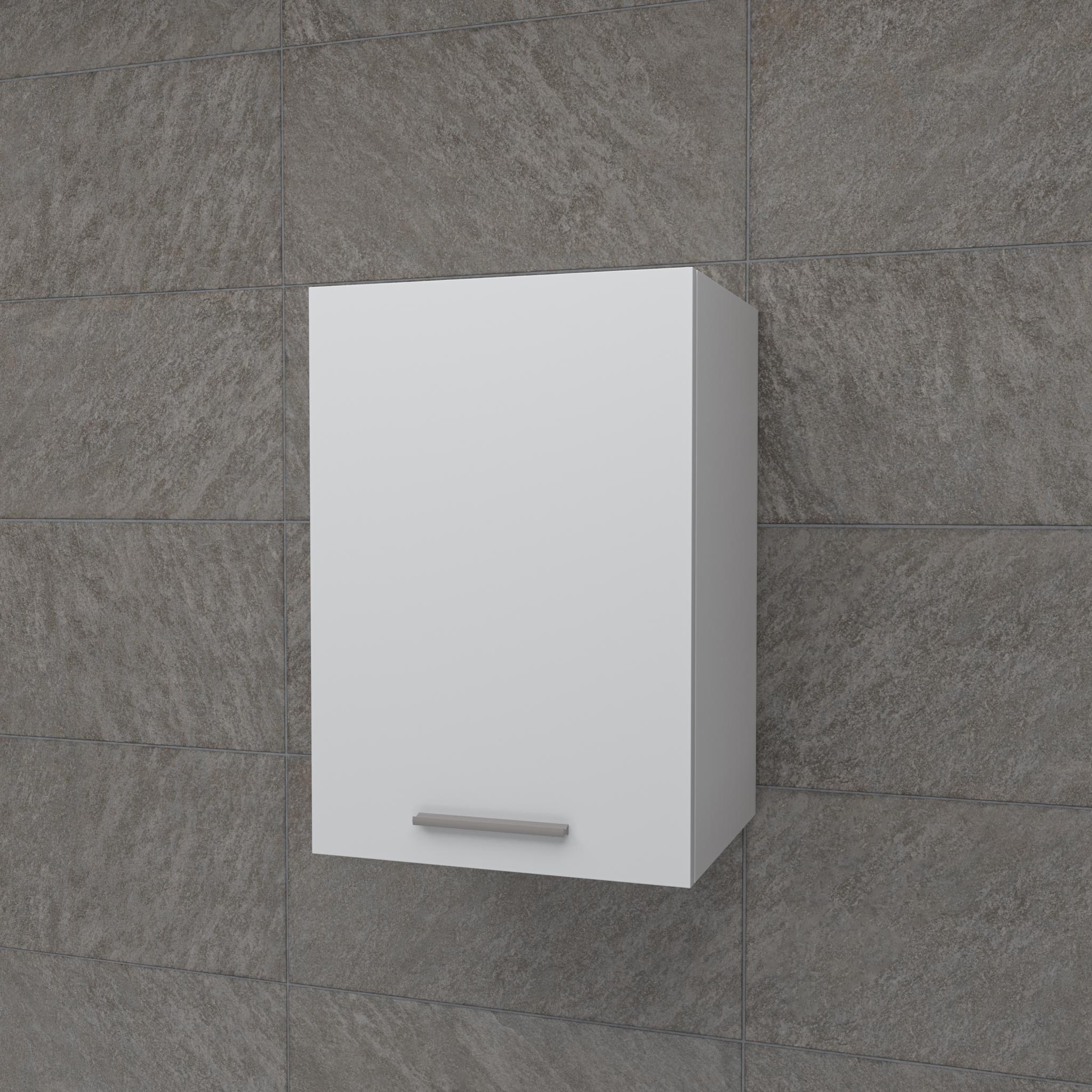 Шкаф навесной в ванную комнату ДСП 300 мм Белый (K-8wh)