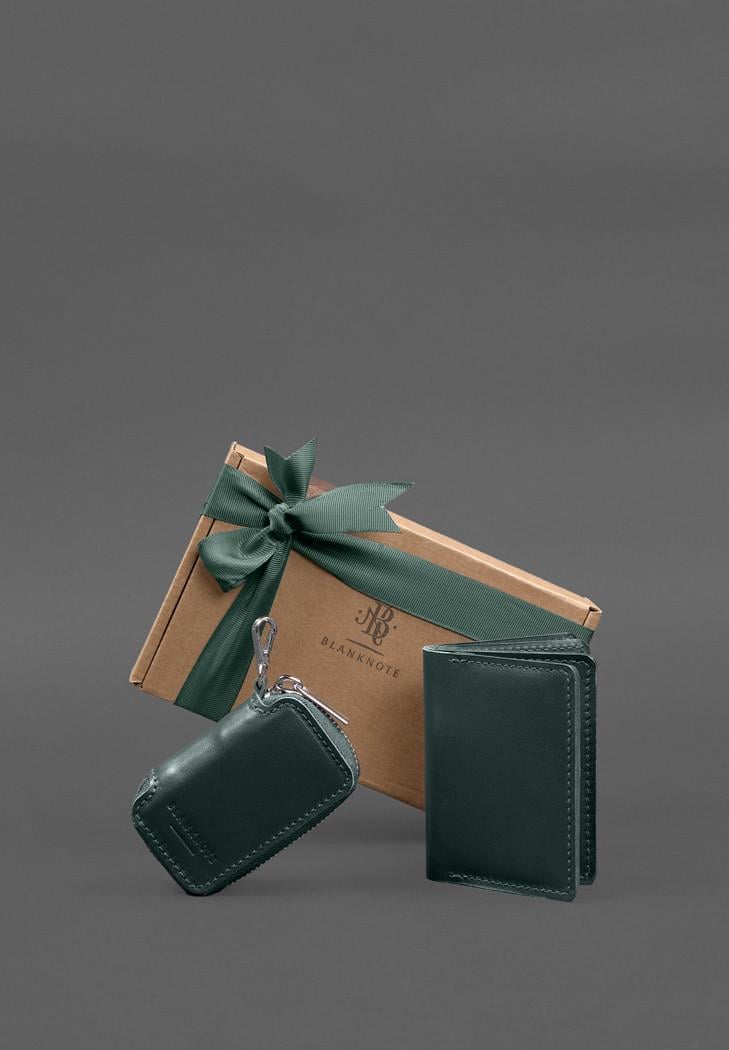 Набор кожаных аксессуаров AUTO 2.0 Зеленый (A-028635)