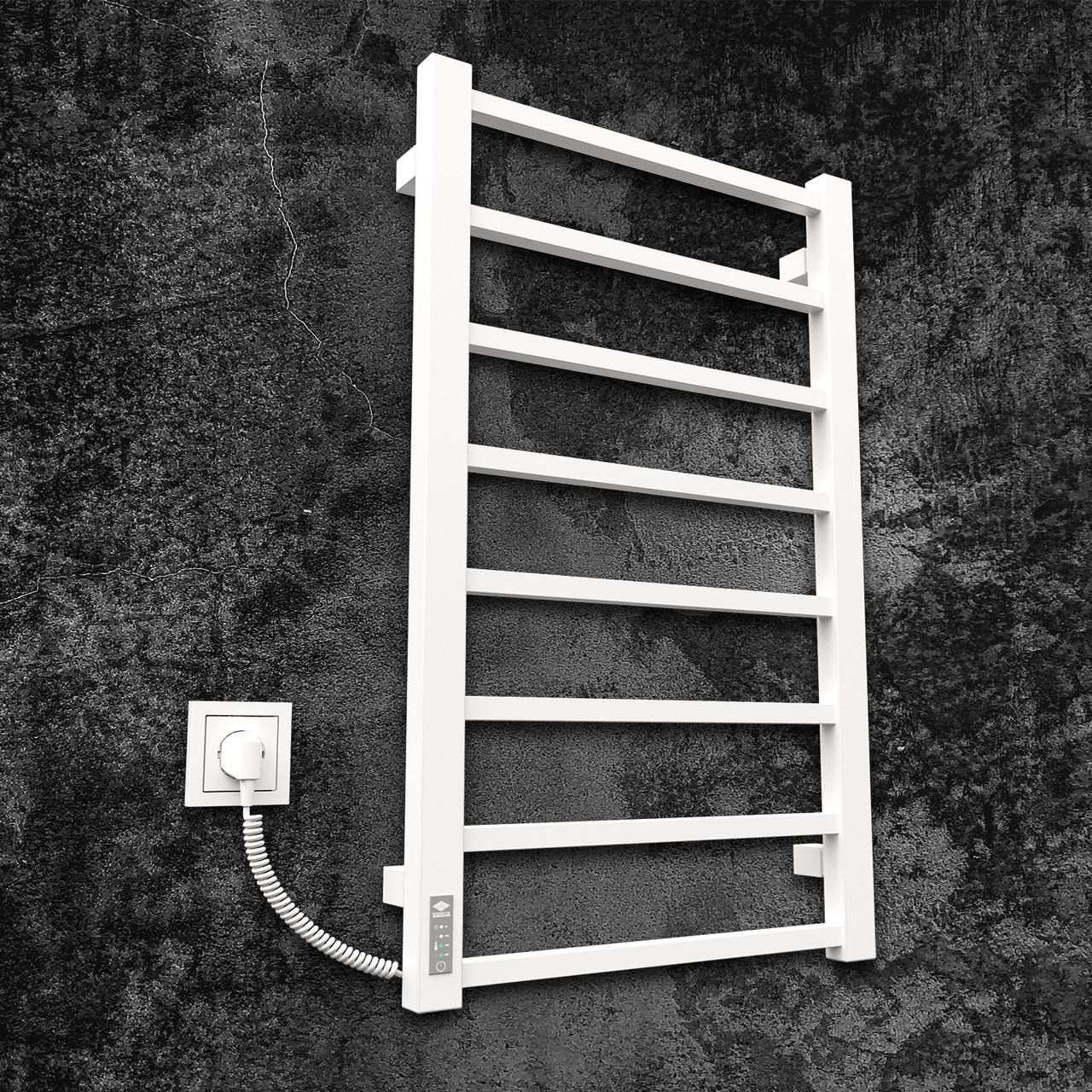 Полотенцесушитель Kosser Лофт 800х500 мм EL с таймером Белый (ДЛФ02ELW)