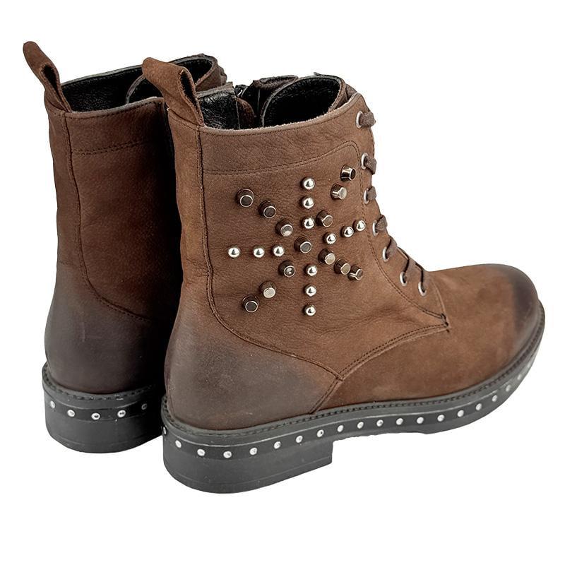 Жіночі черевики шкіряні осінні К-00142 p. 38 24,5 см Коричневий - фото 4 Жіночі черевики шкіряні осінні К-00142 p. 38 24,5 см Коричневий - фото 4