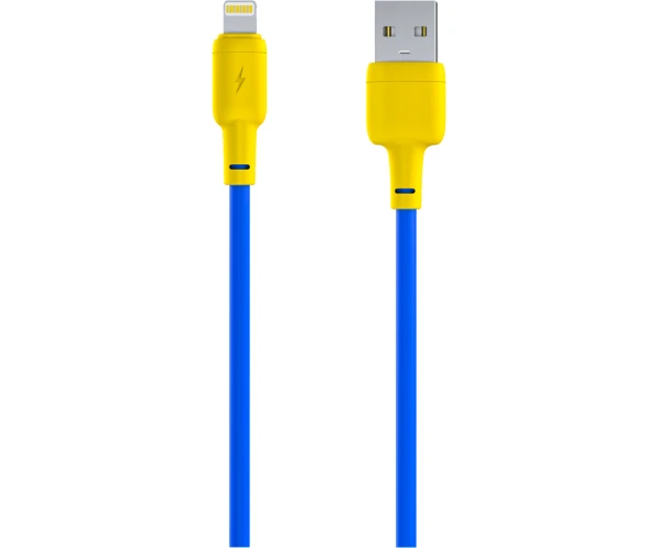 Кабель USB Gelius Full Silicon GP-UCN001L Lightning Yellow/Blue