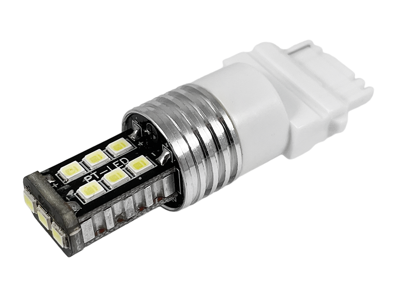 Автолампа светодиодная T20 W21/5W с обманкой 12 В SMD2835-15led Белый (2222)