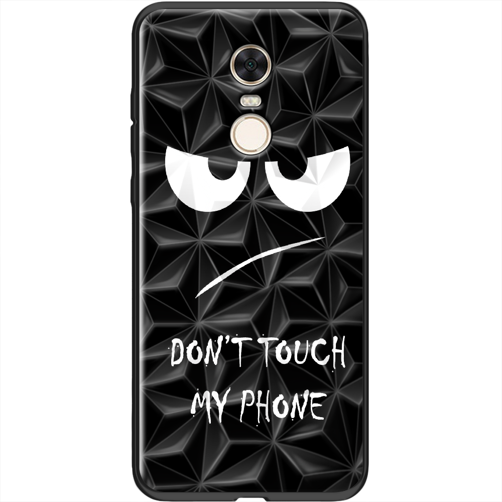Чехол BoxFace Xiaomi Redmi 5 Plus Don't Touch my Phone Черный силикон с призмой (32522-up535-37867)