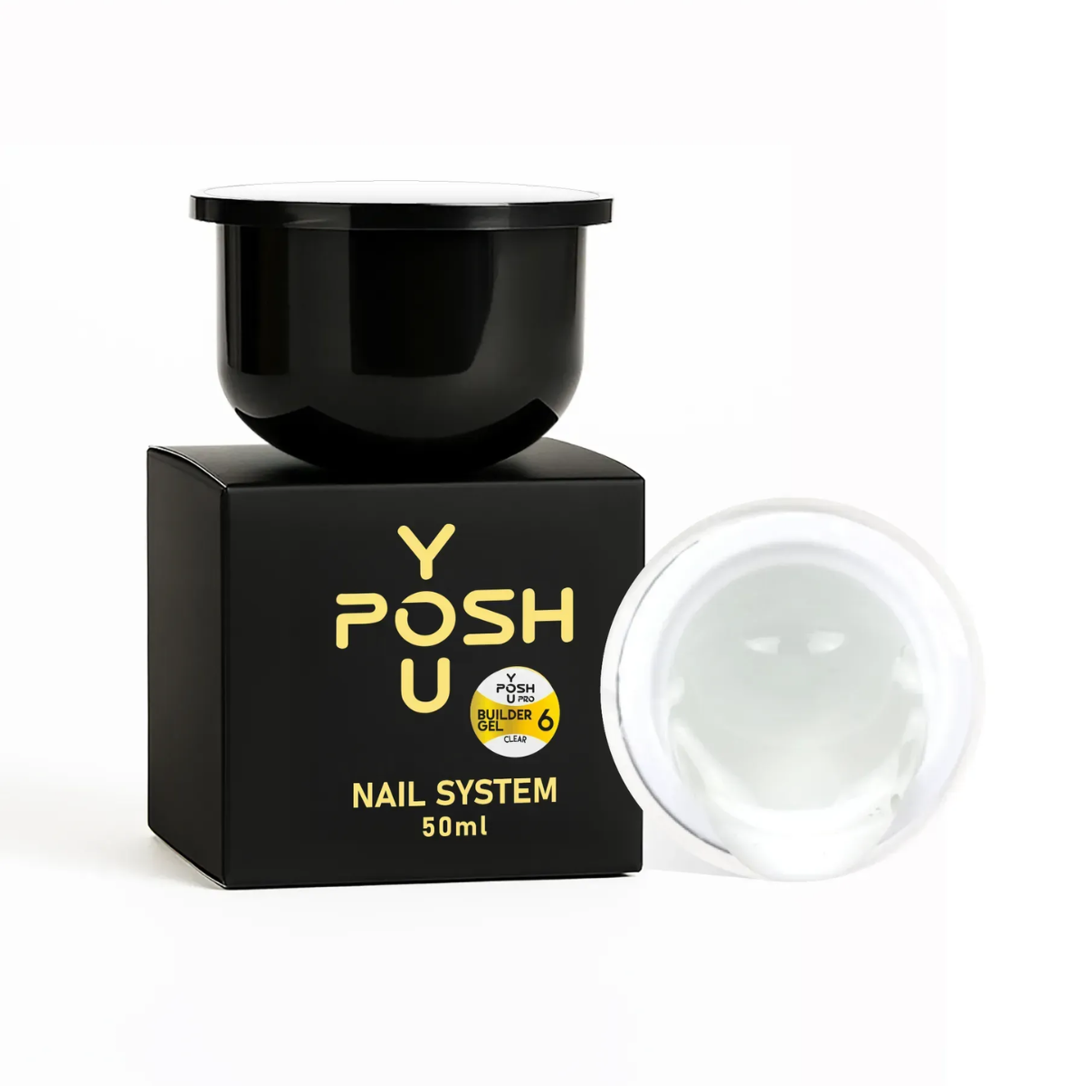 Білдер-гель для нарощування нігтів YouPOSH Refill Builder Gel рефіл 50 мл 06 Clear Прозорий (13353895)