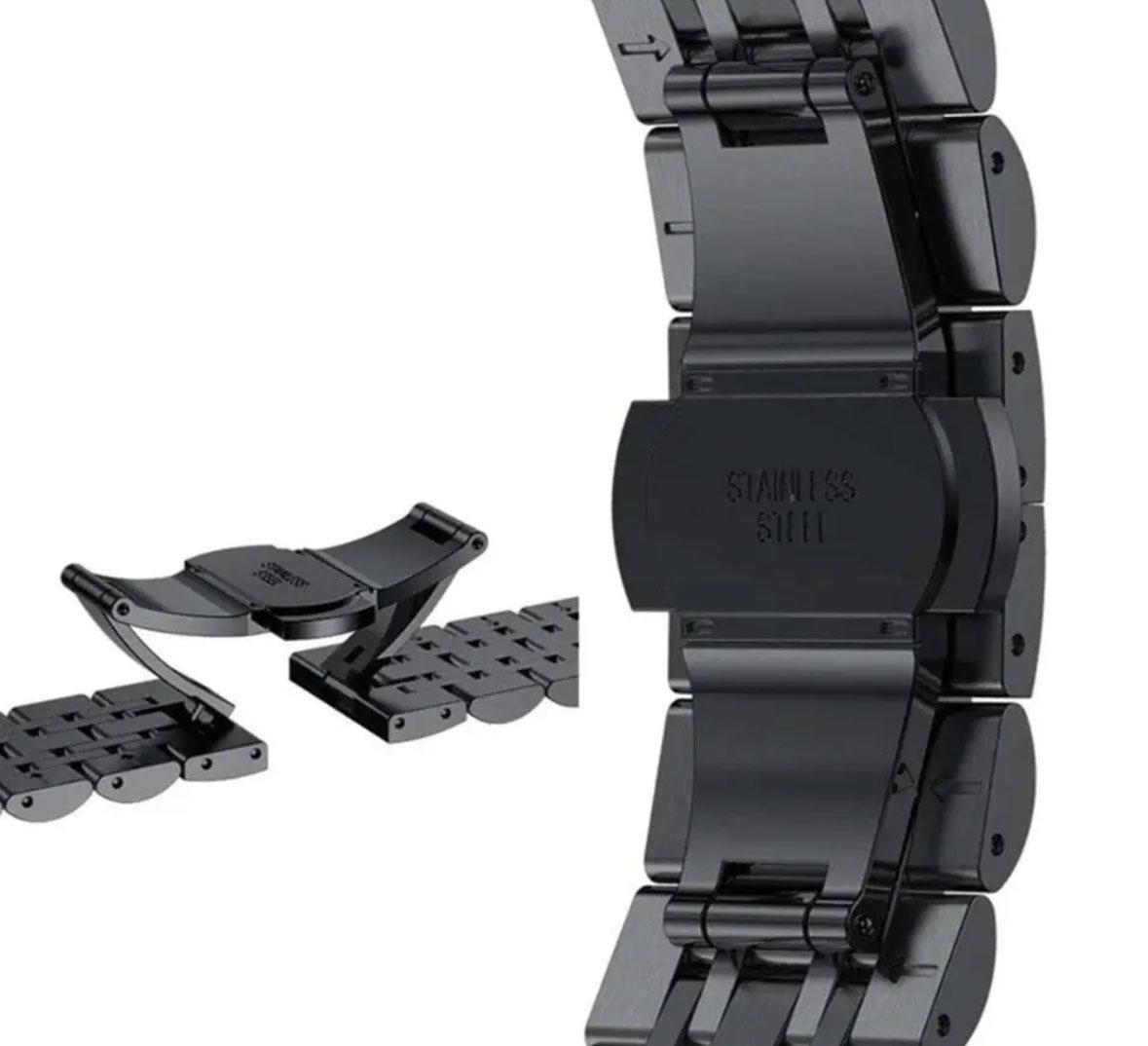 Ремешок металлический Primolux Steel Link для часов Xiaomi Redmi Watch 4/Xiaomi Mi Band 8 Pro Black (2623368058) - фото 5 Ремешок металлический Primolux Steel Link для часов Xiaomi Redmi Watch 4/Xiaomi Mi Band 8 Pro Black (2623368058) - фото 5