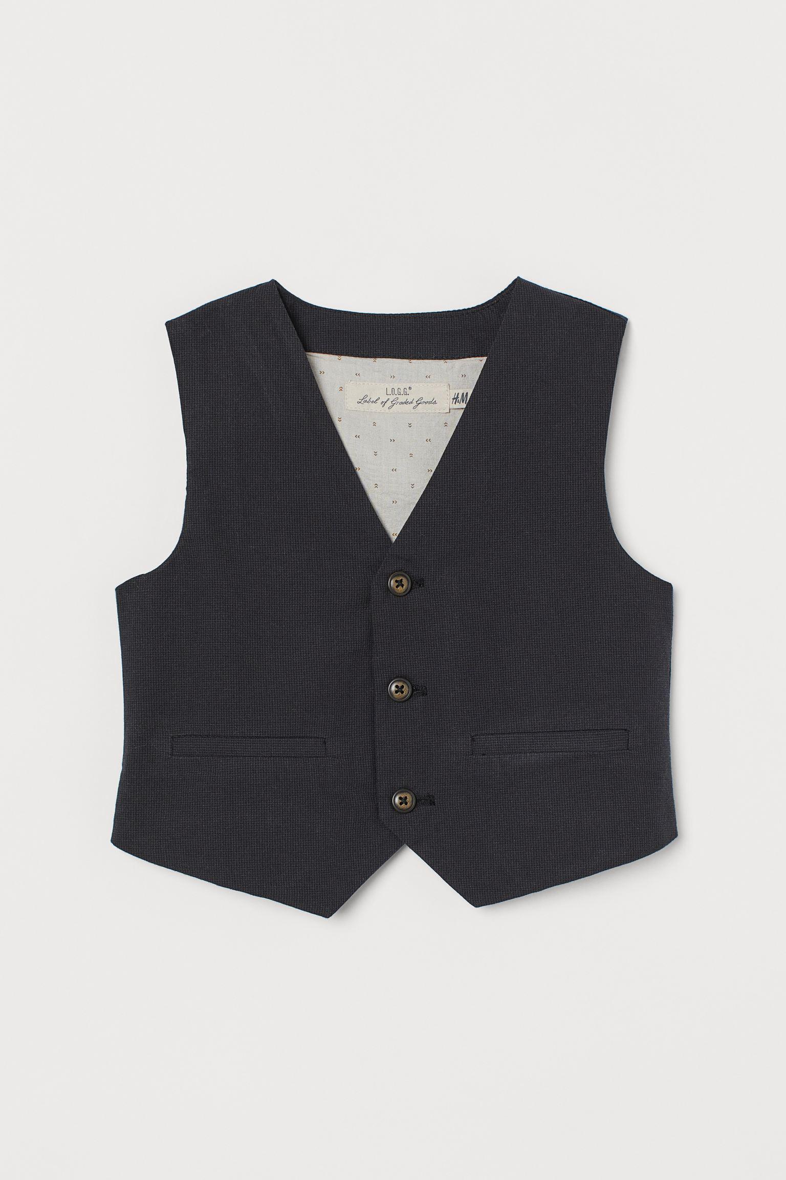 Жилет H&M 128 см Темно-серый (1612815070)