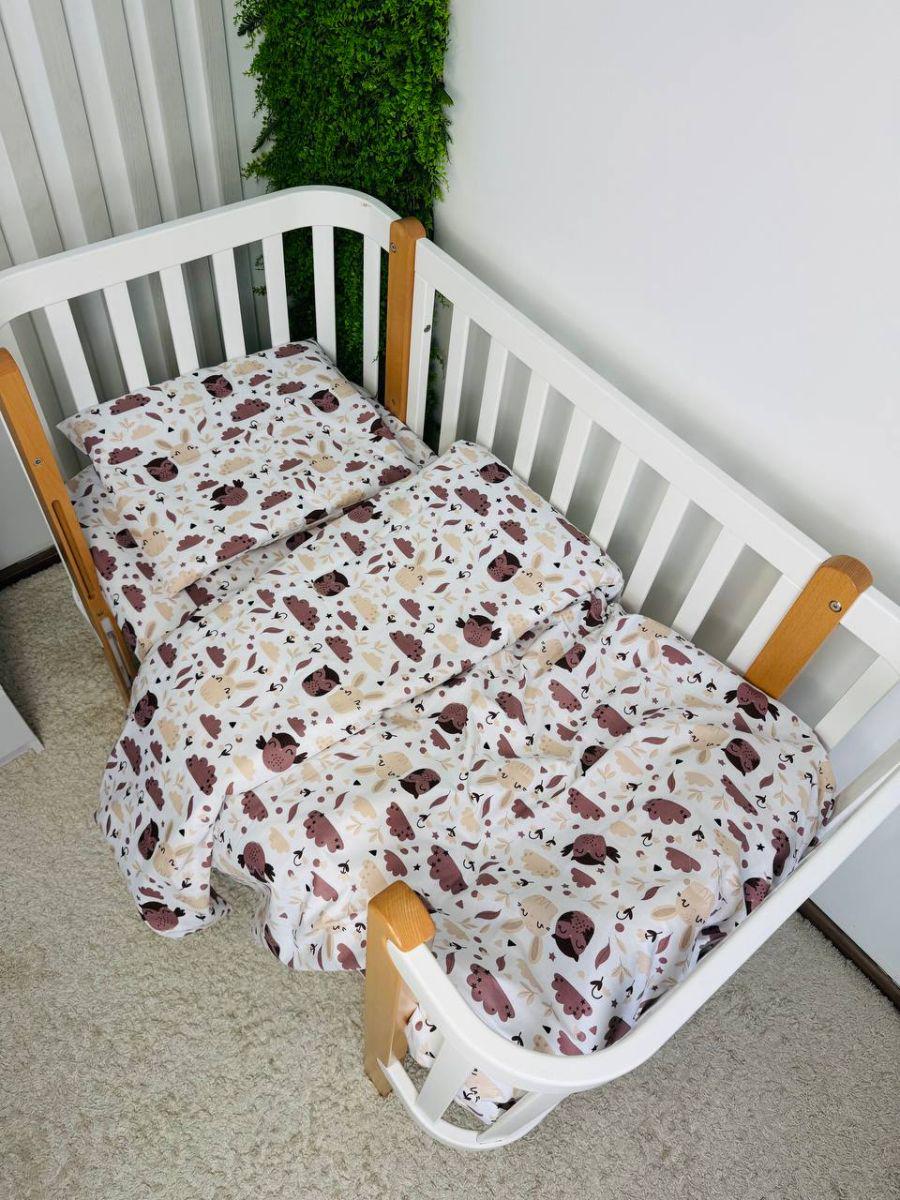 Комплект постельного белья в детскую кроватку 3в1 120x60 см (175)