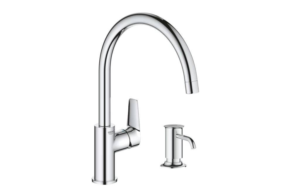 Смеситель для кухни Grohe QuickFix StartEdge 30529001 з дозатором Authentic 40537000 (30529005)