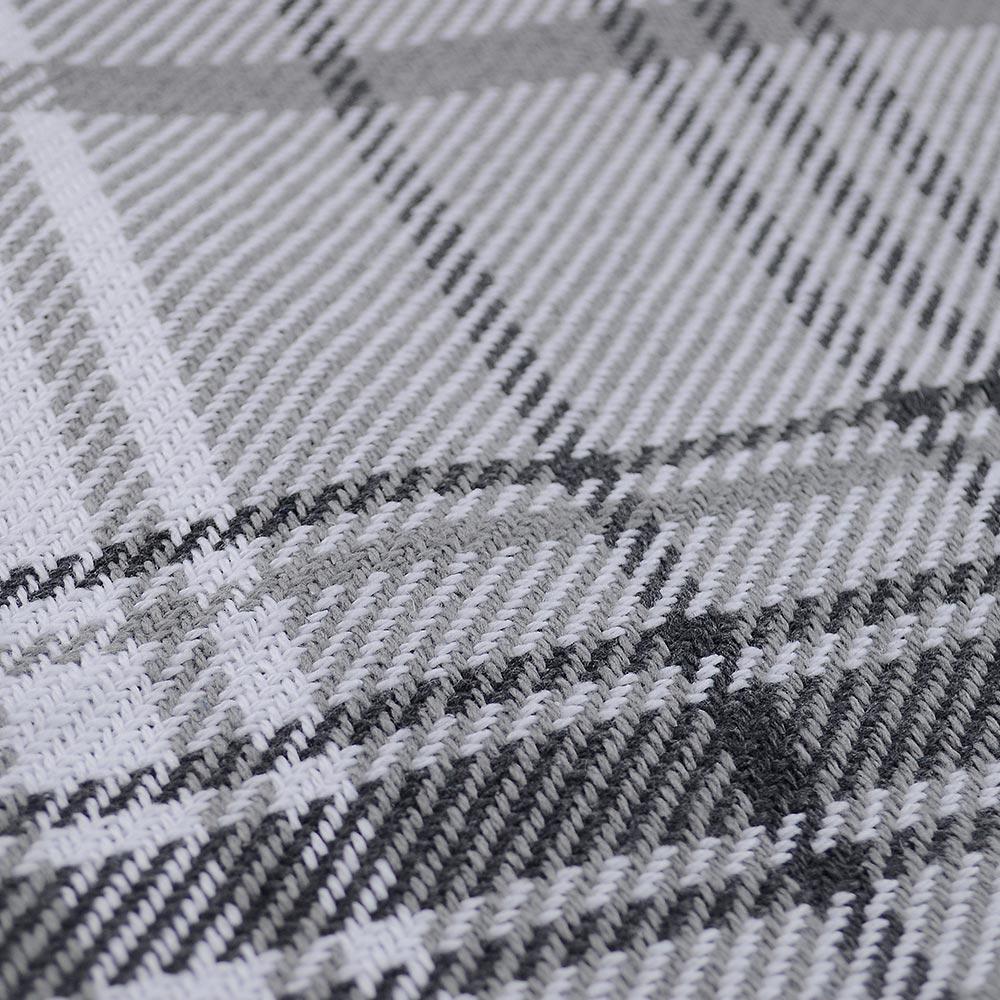 Хлопковый плед-покрывало Клетка 140х200 см Серый (LN21211237) - фото 3 Хлопковый плед-покрывало Клетка 140х200 см Серый (LN21211237) - фото 3