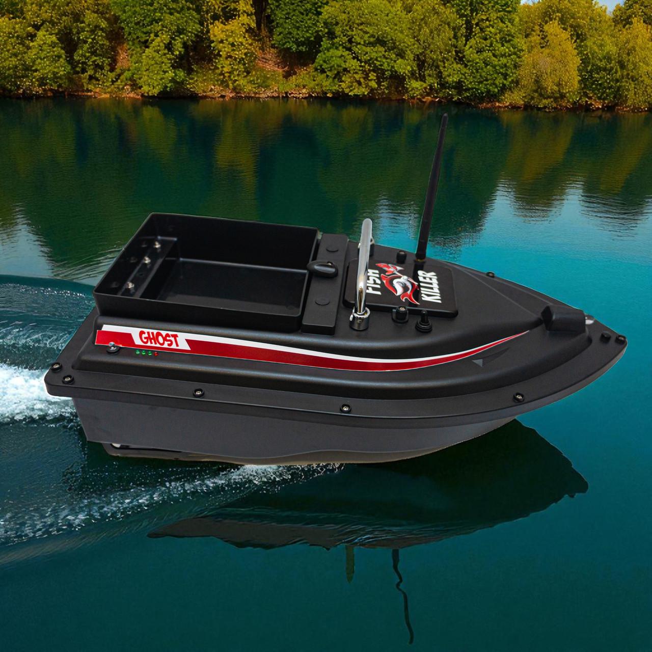 Човник для риболовлі для завозу підгодовування Fish Killer Ghost автопілот до 2 кг до 500 м Чорний (2680347359) - фото 6 Човник для риболовлі для завозу підгодовування Fish Killer Ghost автопілот до 2 кг до 500 м Чорний (2680347359) - фото 6