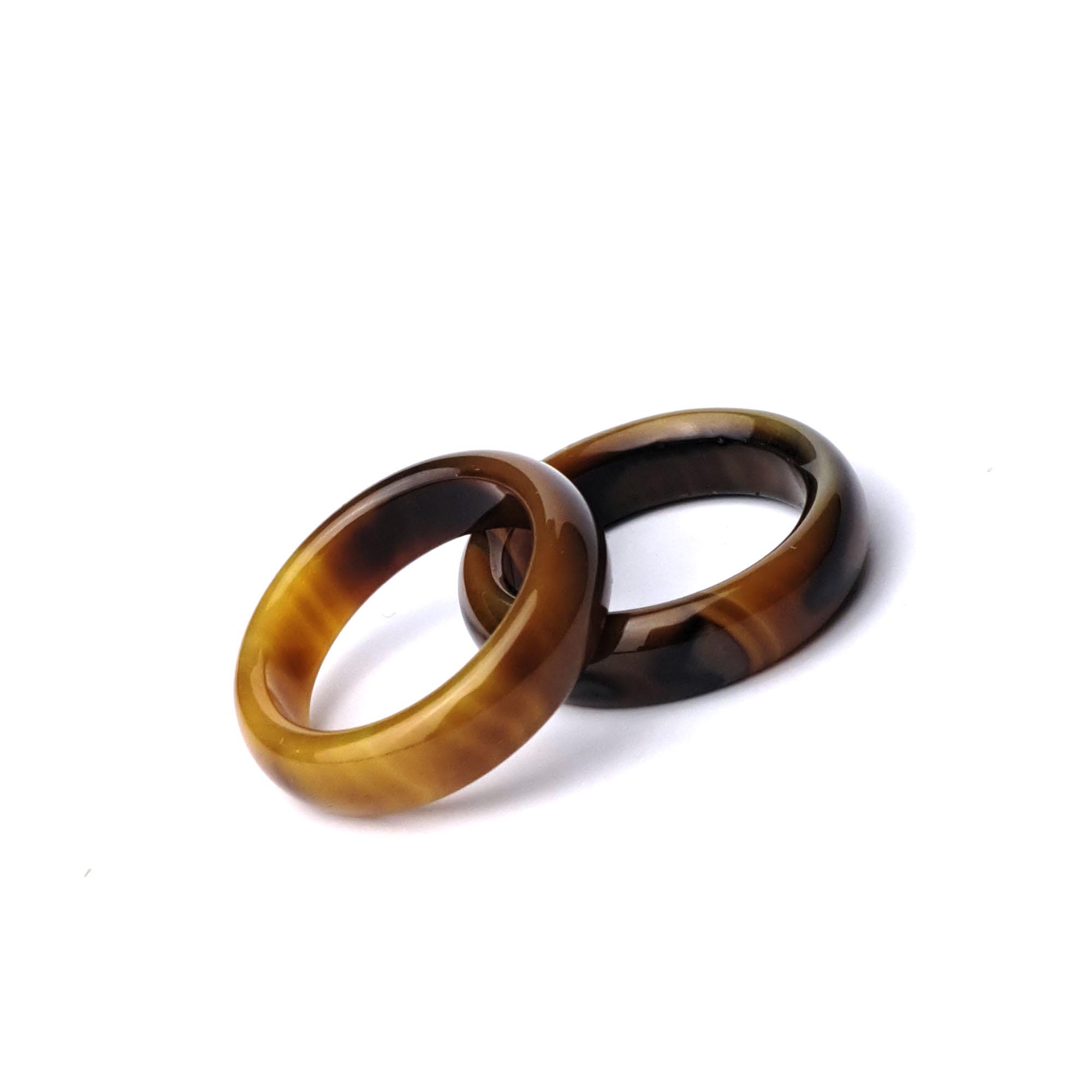 Кольцо DARSANA из натурального камня агат р. 17 (DRSCH00К244)