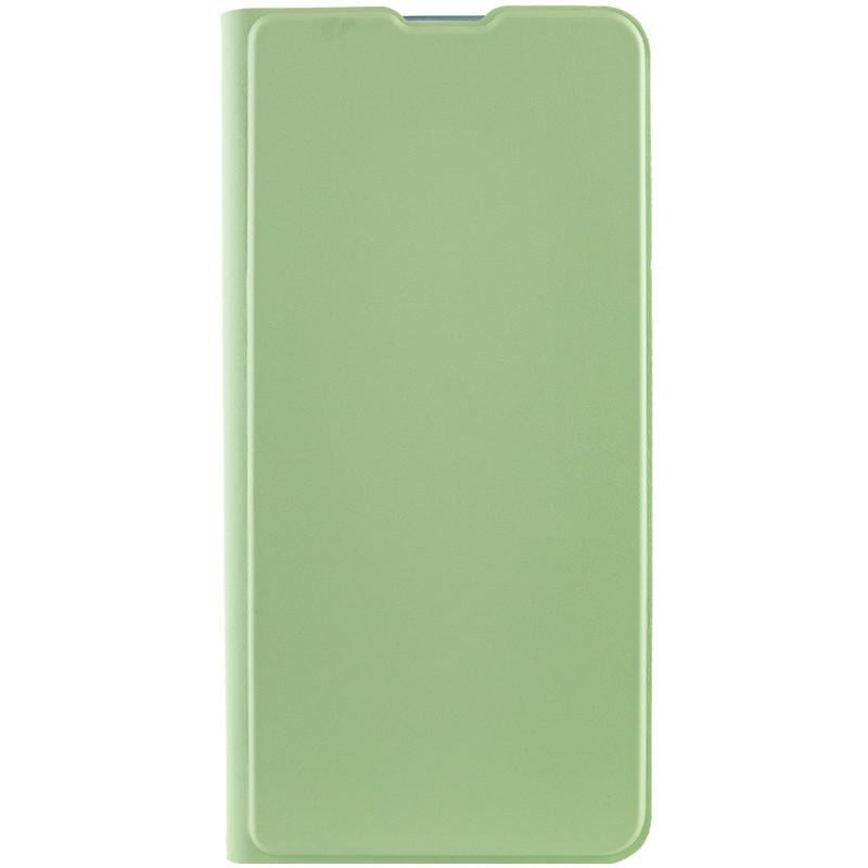Противоударный кожаный чехол книжка GETMAN Elegant (PU) для Xiaomi Redmi 13C / Poco C65 Мятный