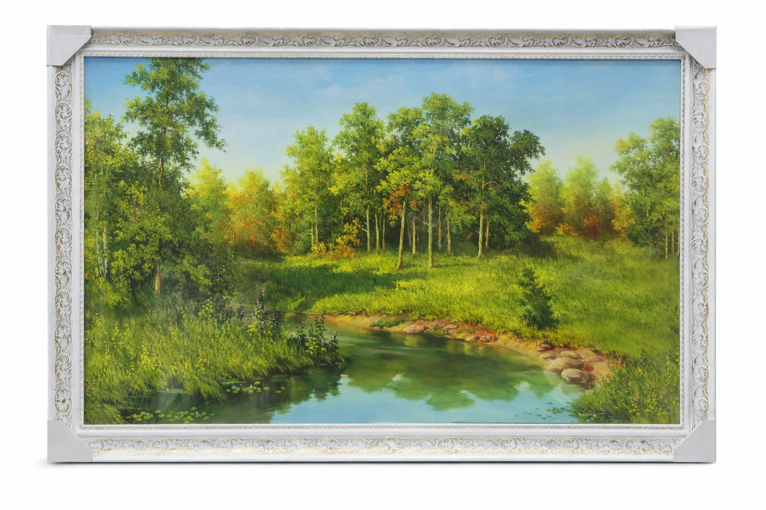 Картина репродукция Река и свет 60x100 см (2792102925)