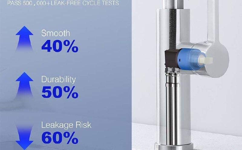 Смеситель для умывальника Epelli Multimodale satino с вытяжной воронкой (2226689005) - фото 7