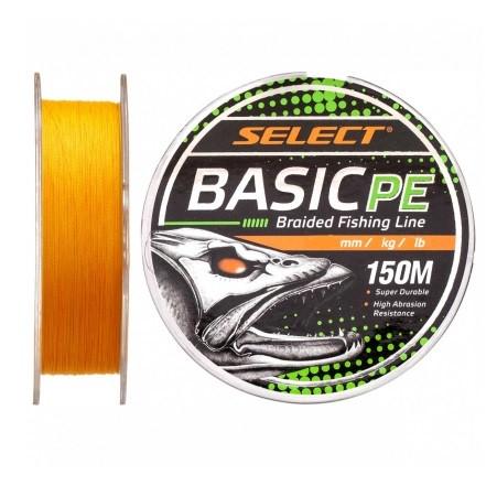 Шнур Select Basic PE 150 м 0,12 мм 12 Lb 5,6 кг Orange (1870.27.72) - фото 1